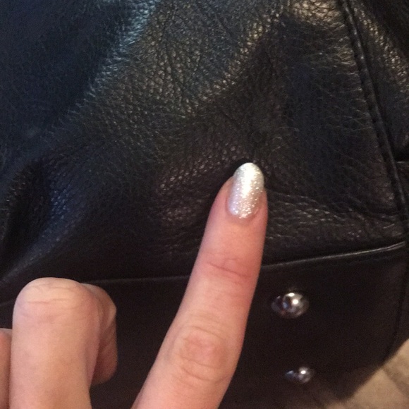 B. Makowsky | Black Leather Hand Bag - Picture 8 of 8